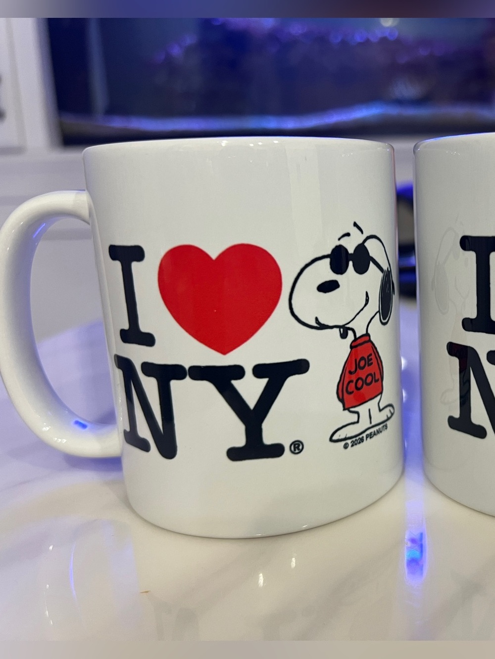 2026 limited 75th anniversary NY exhibition Peanuts Snoopy Joe Cool Mug